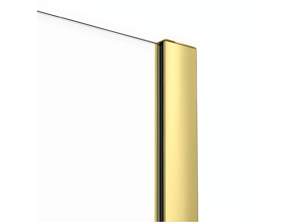 Gold shower door 180 cm 2 sliding panels left