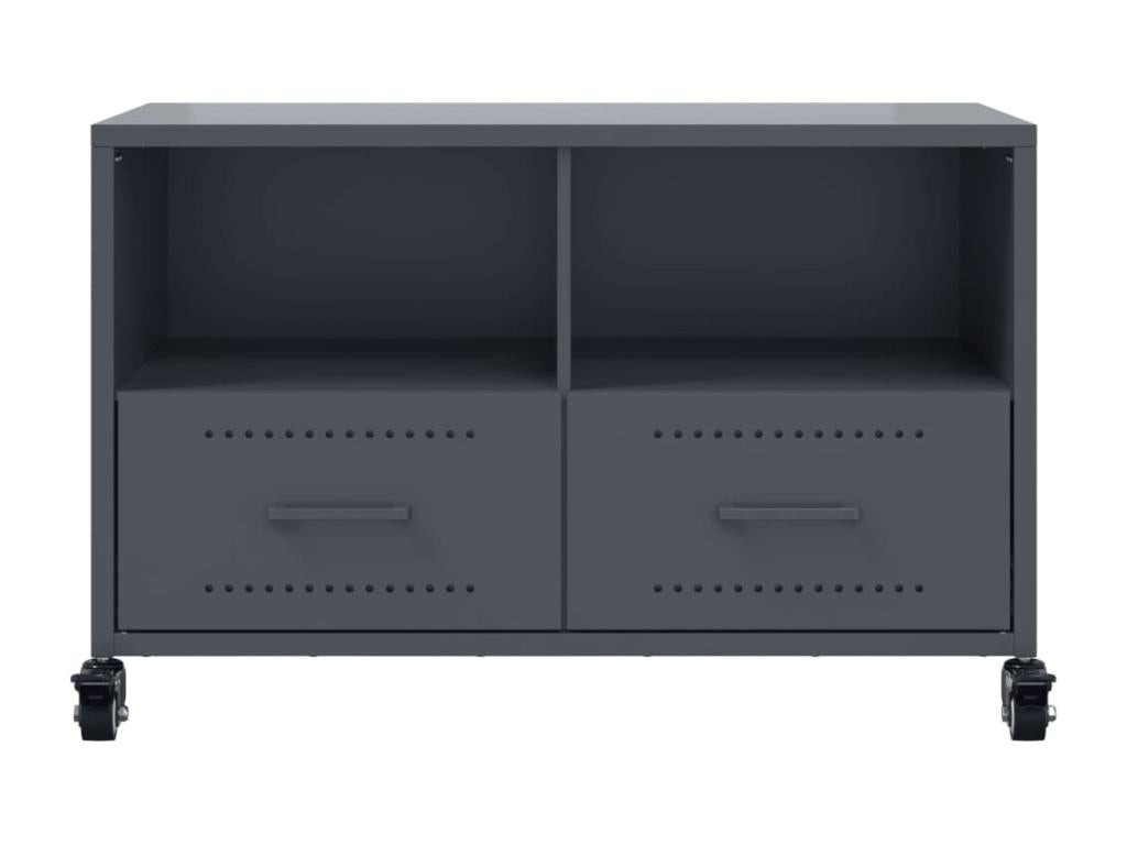 Anthracite TV stand, 68x39x43.5 cm, steel