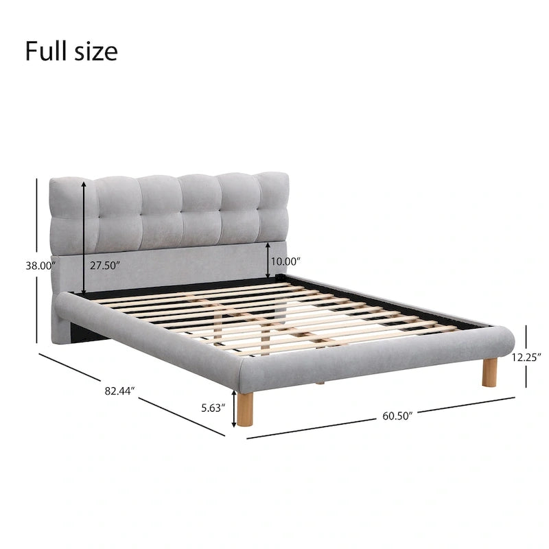 Christopher Knight Home Full/Queen/King Size Boucle Upholstered Platform Bed