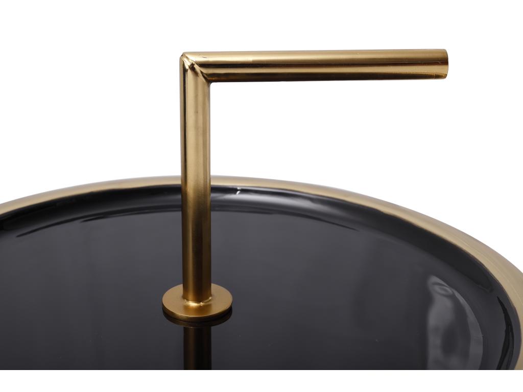 Designer Side Table 38cm Black