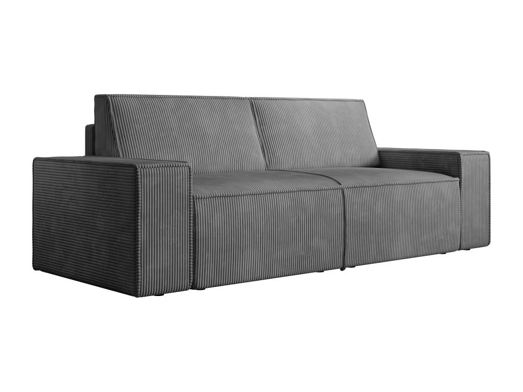 3-seater sofa in anthracite grey corduroy