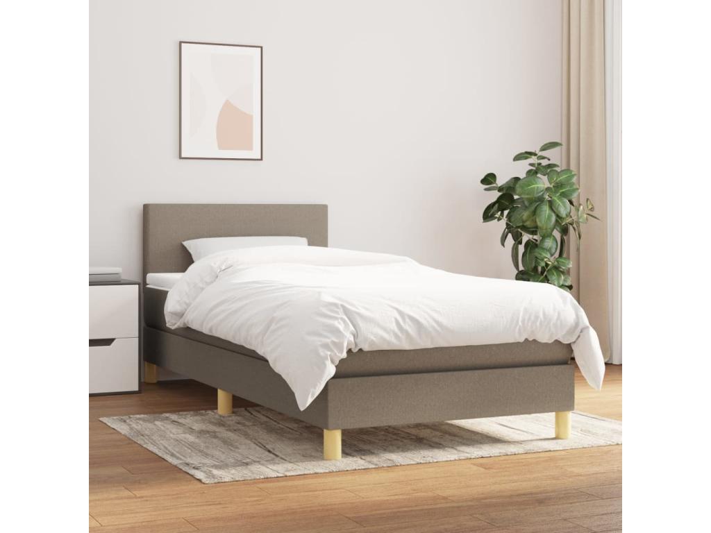 Bed base with 80x200 mattress, fabric