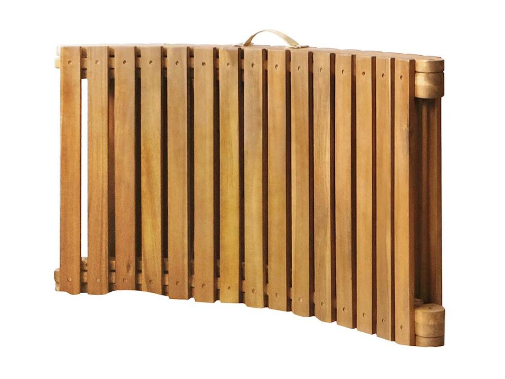 Garden lounge chair with cushion, solid wood