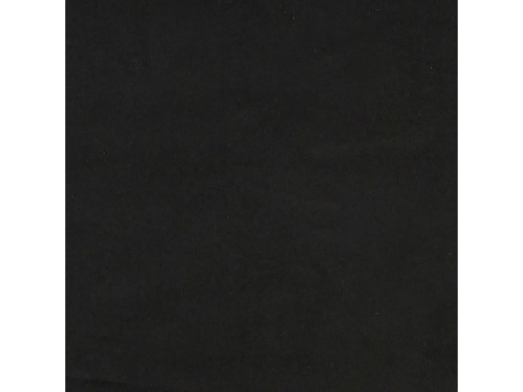 2-seater sofa, black, 140 cm, velvet