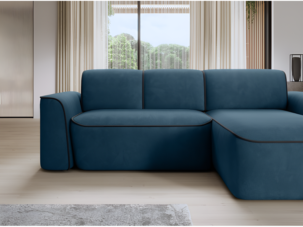R/Fabric Sofa - Blue