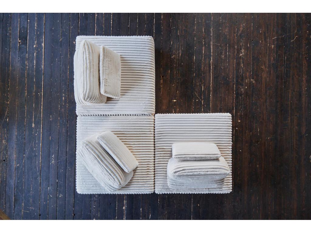 Sofa - cream white corduroy - Soft