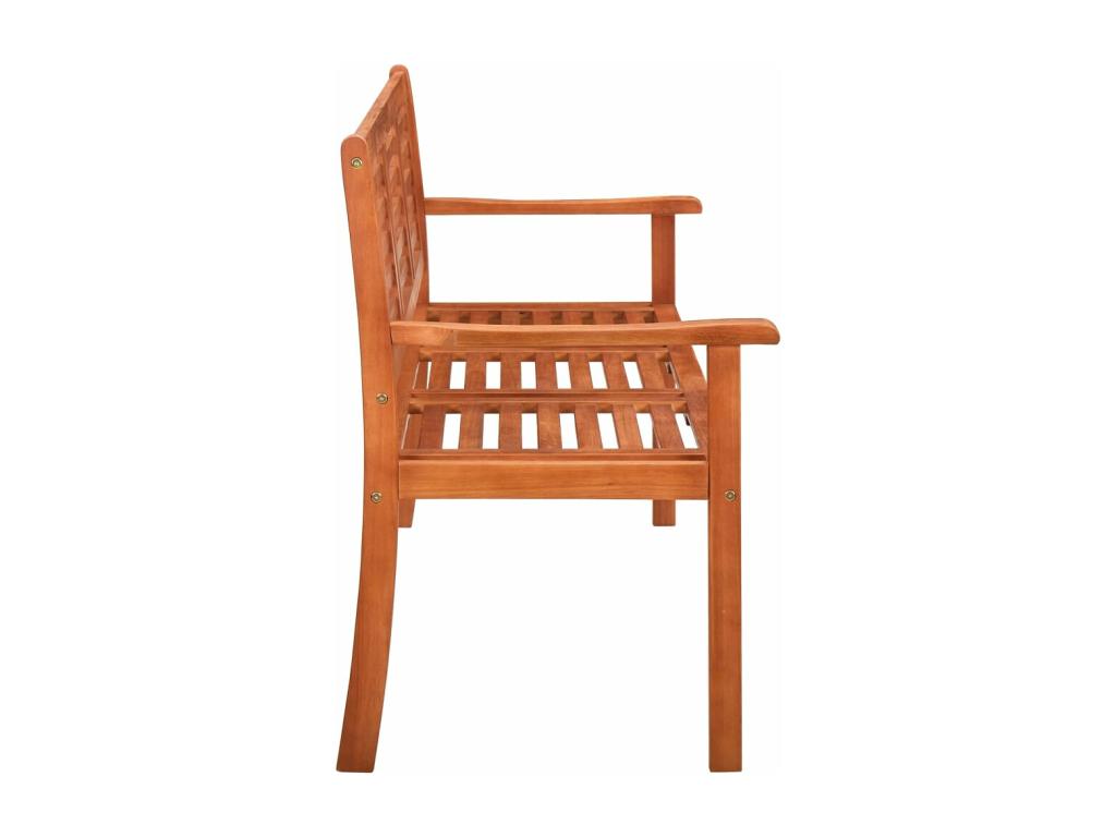 3-seater garden bench with cushion, 150 cm, eucalyptus wood