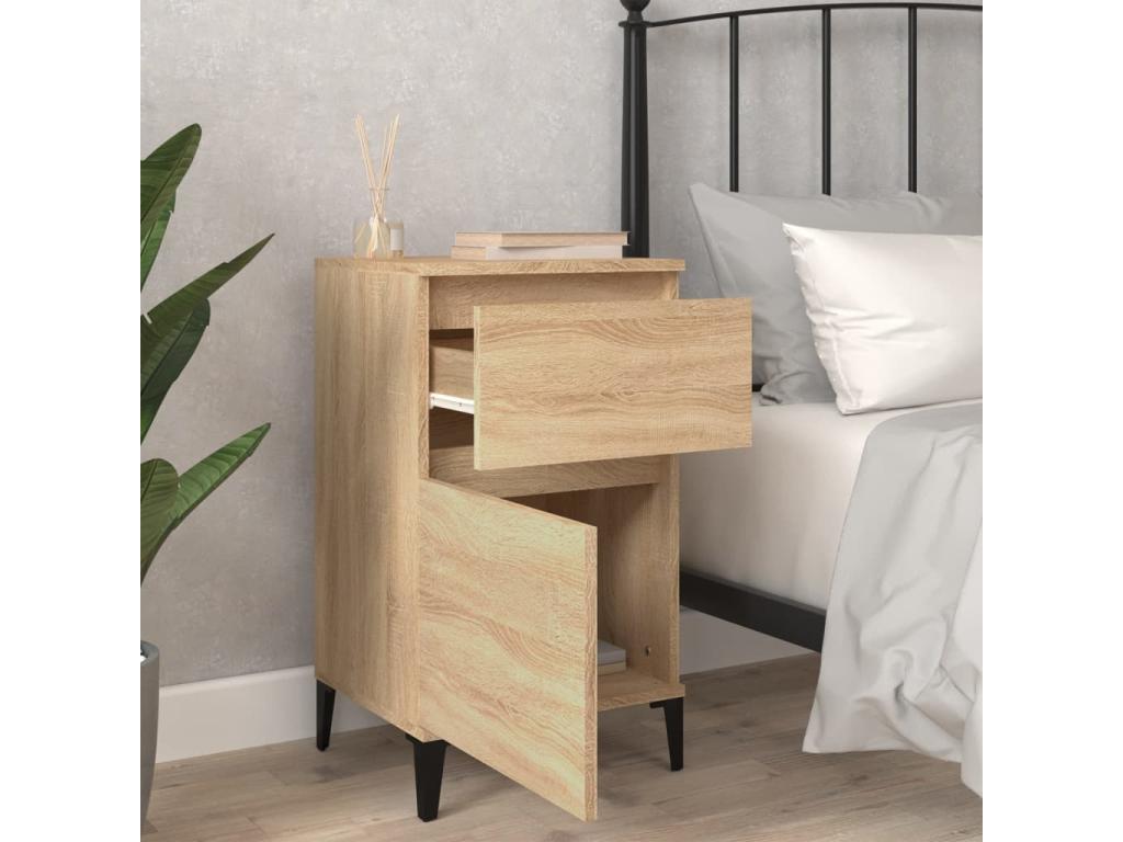 Premium - 2-piece oak bedside tables, 40x35x70 cm