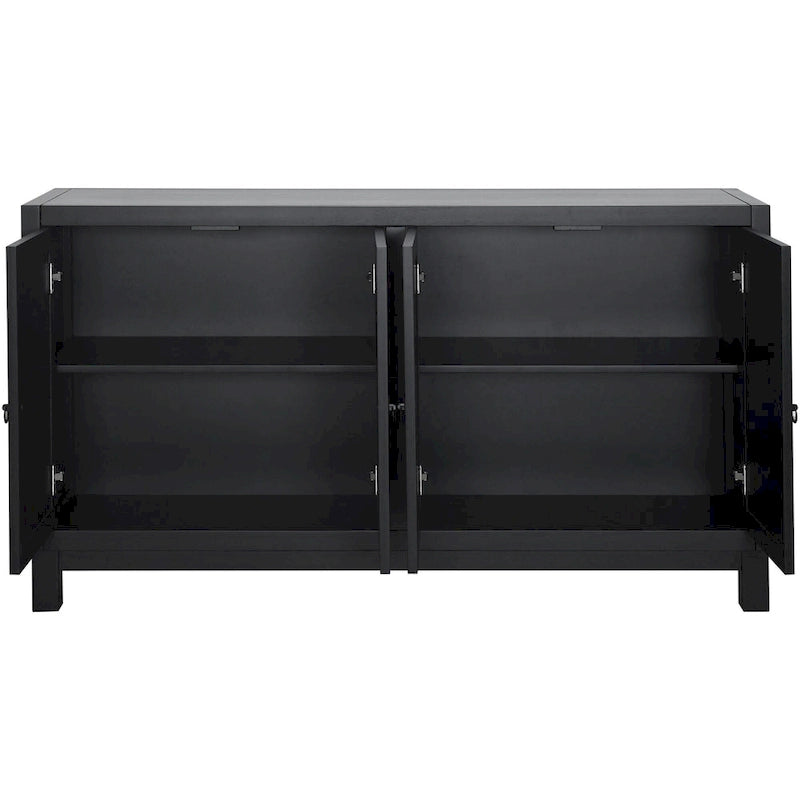 4 Door Buffet Cabinet Large Storage Space Sideboard Living Room Dining Room