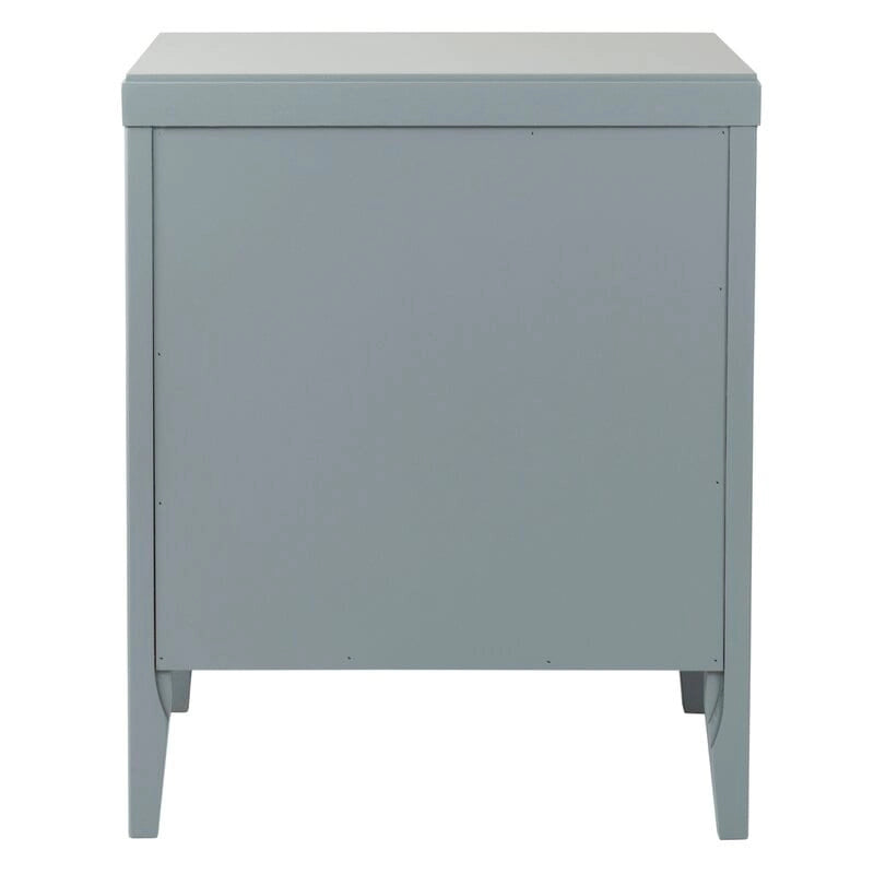 Painted Wood Storage Nightstand With Drawers by East at Main