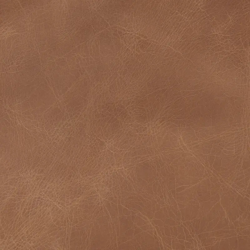 Raeleigh Cognac Brown Genuine Leather w/ Light Brown Solid Beechwood Frame Accent Chair - 27.9W x 34D x 34.4H