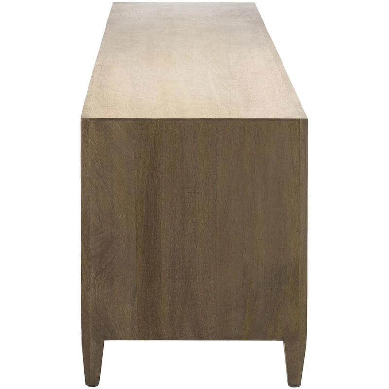 Mile Wood and Rattan Media Console