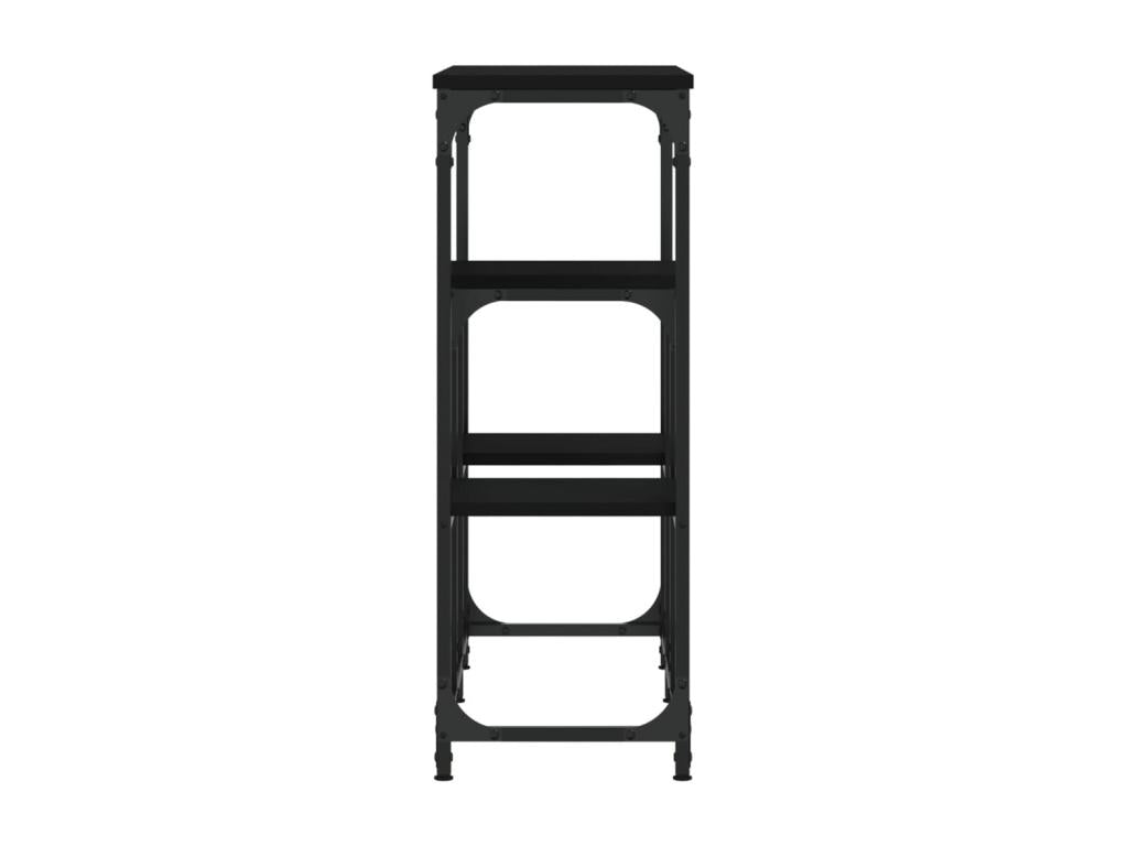 Black console table, 89.5x28x76 cm, engineered wood