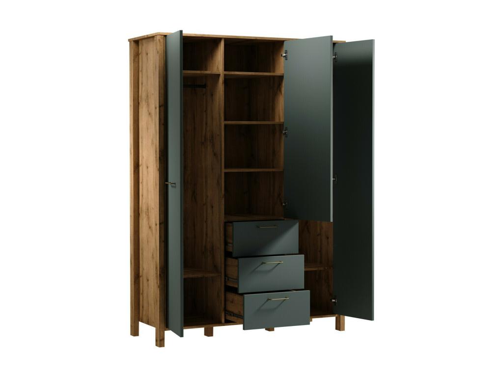 Wardrobe 113 Beige - Oak 199x138x53cm
