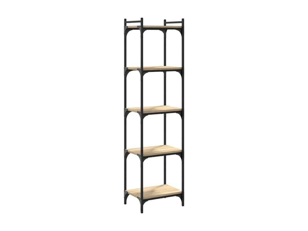 5-tier oak bookcase 40x30x154