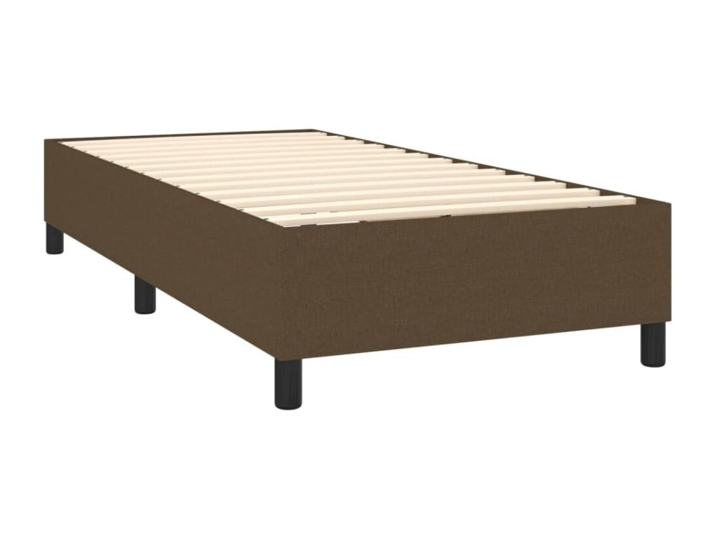 Bed base with dark brown mattress 90x200