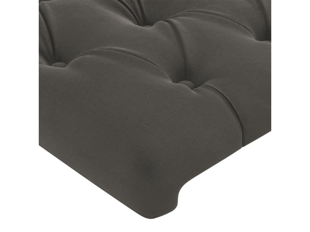 Headboard with wings, Dark Grey, 103x23x78 - 88 Velvet