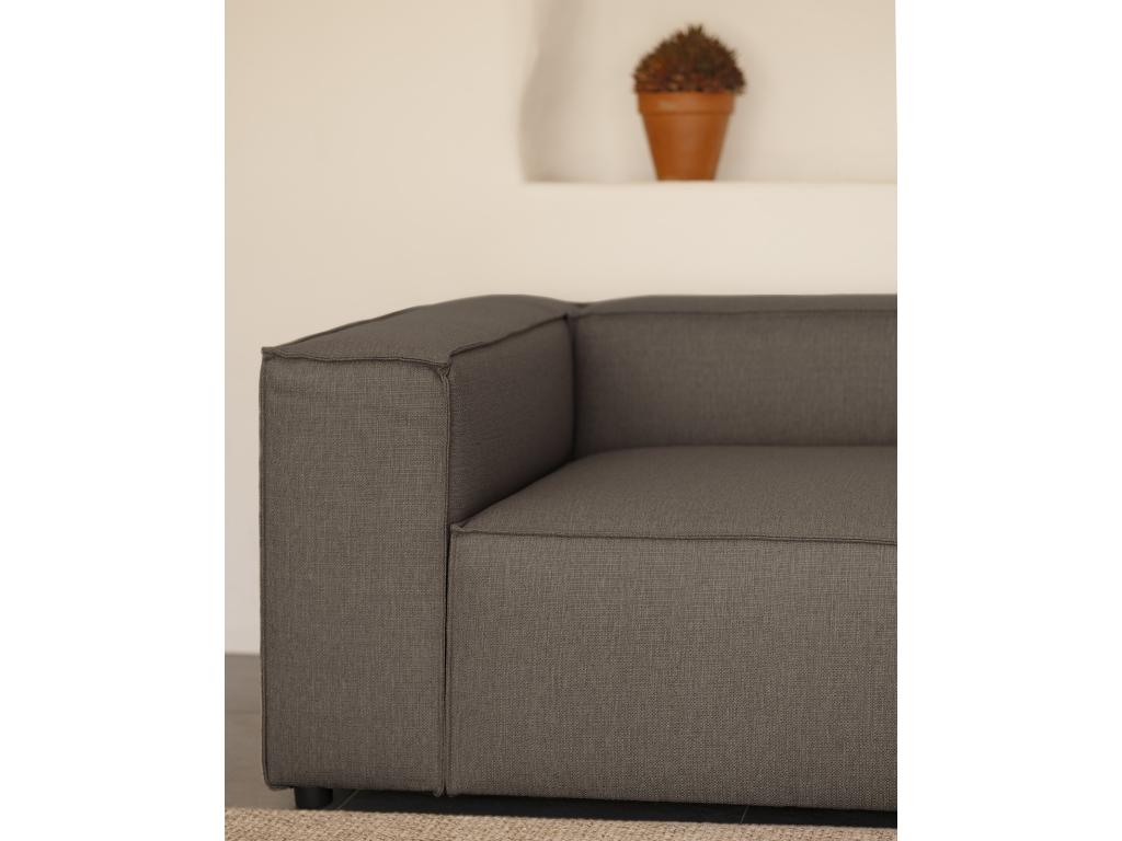 Right-hand corner sofa, 4-seater, dark grey, 250x175cm