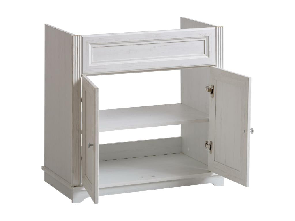 Cuw80 2D Under-Sink Cabinet 80x46x79 White