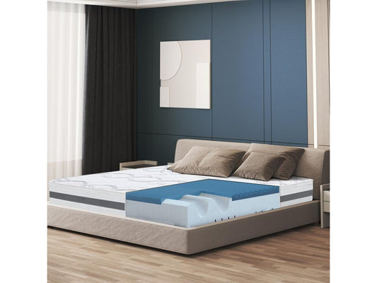 Double mattress 160x190 with memory foam - Foam - Height 22 cm - Made in Italy