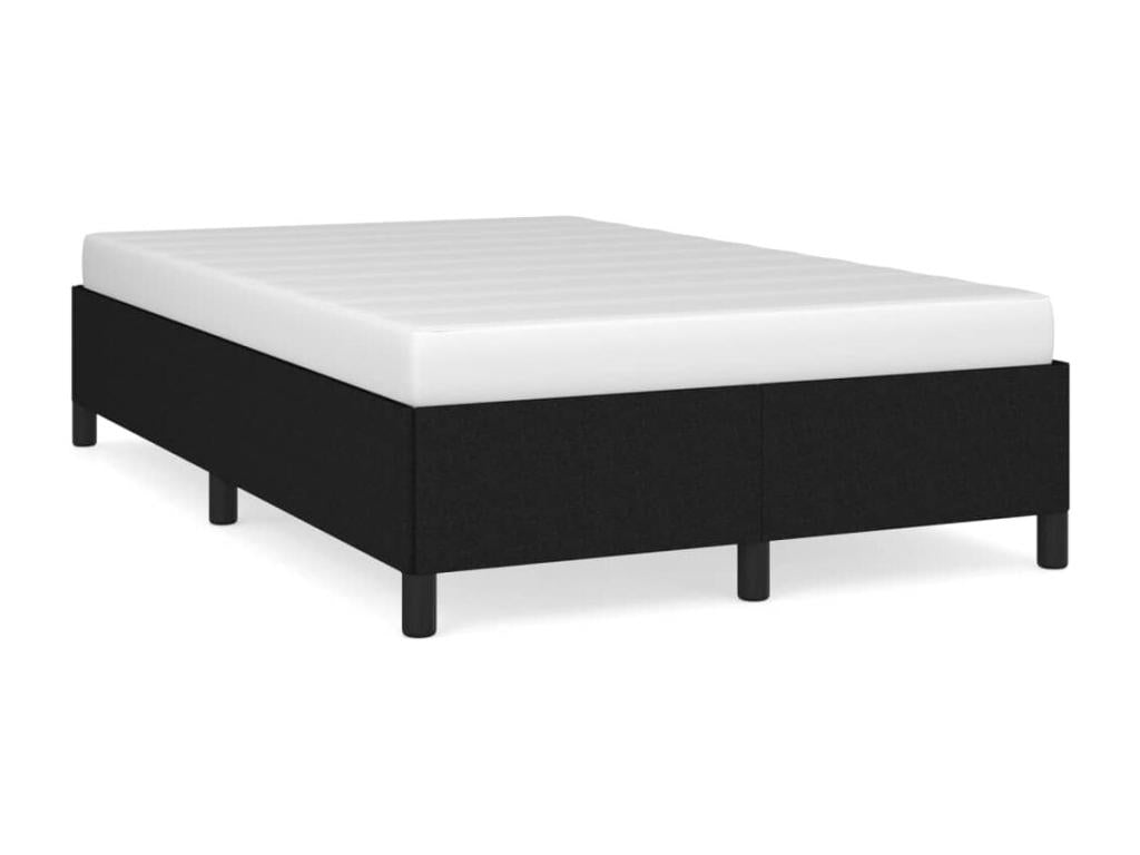 Black bed frame 120x190 fabric