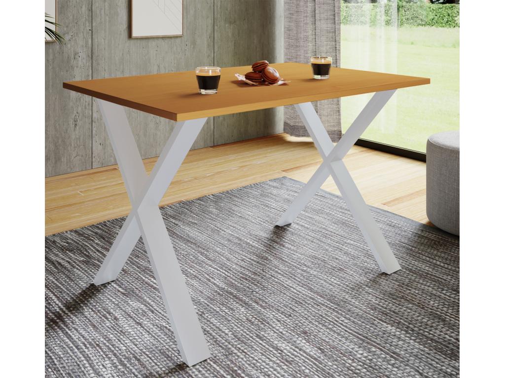 Premium Wood Kitchen Table Dining Table Xona X White 50 - 80 - White