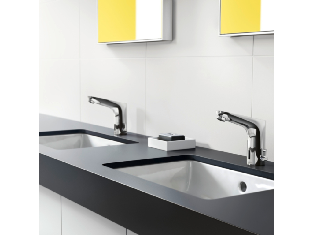 Infrared washbasin mixer tap