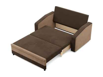 2-seater sofa with sleeper function, Dark Brown