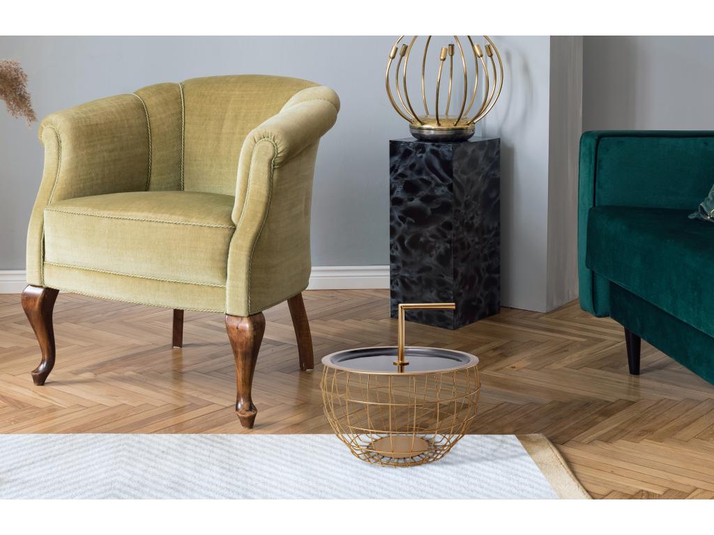 Designer Side Table 38cm Black