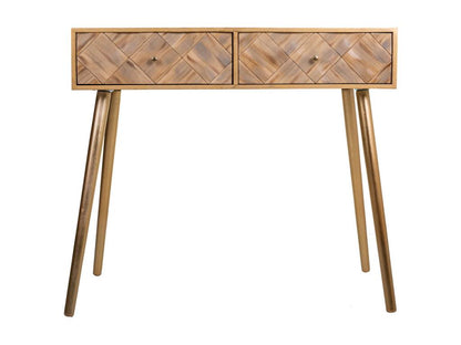 Brown wooden console table 88x41x79h