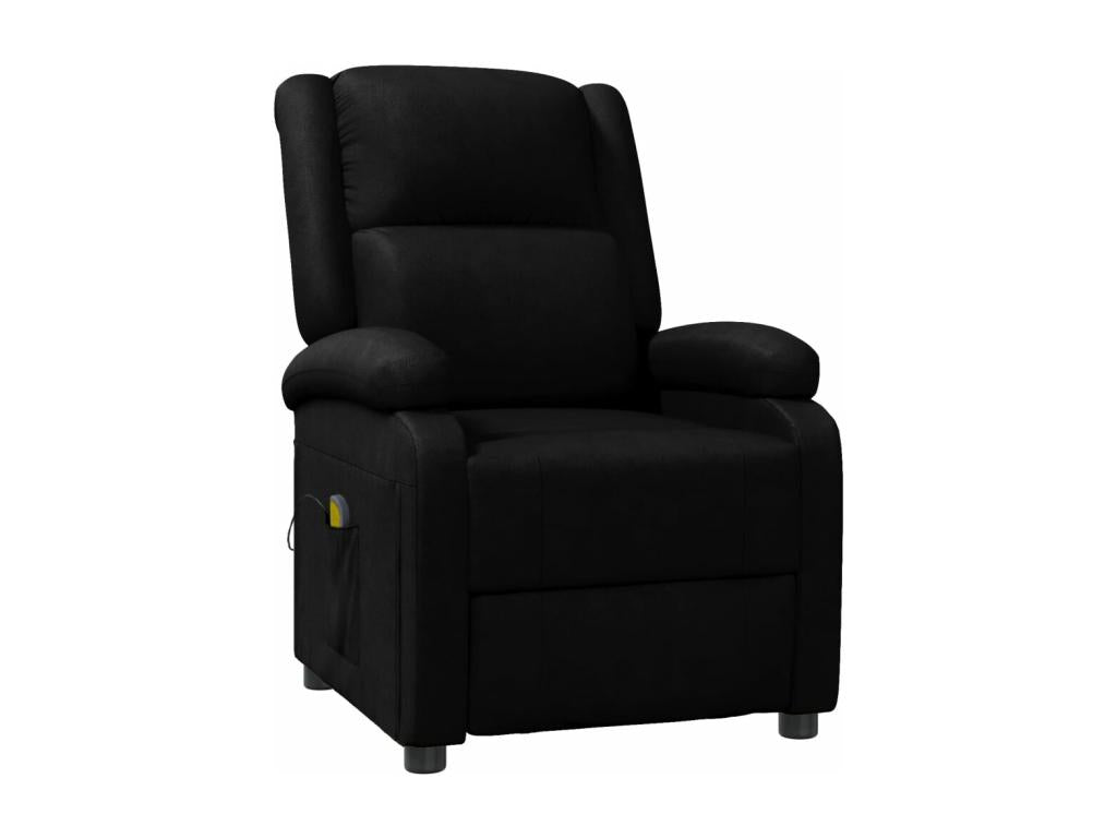Black Faux Leather Massage Chair