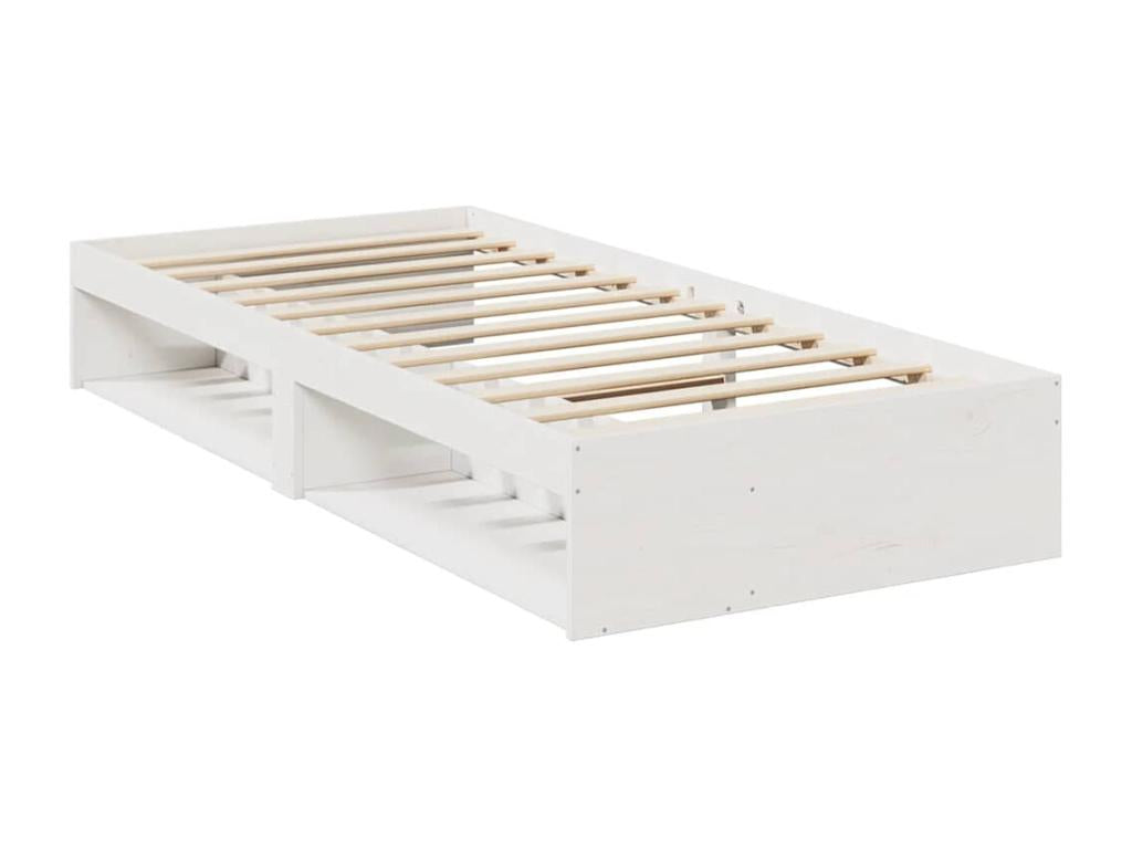 Daybed without mattress, white, 80x200 cm, solid pine wood