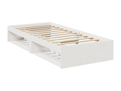Daybed without mattress, white, 80x200 cm, solid pine wood