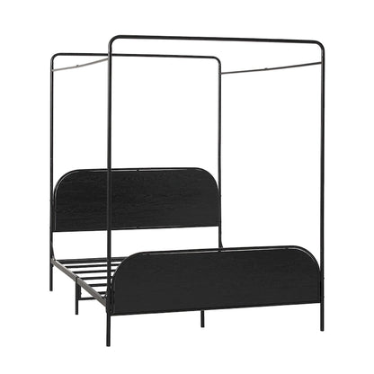 Middlebrook Designs Modern Curved Metal Queen Canopy Bed