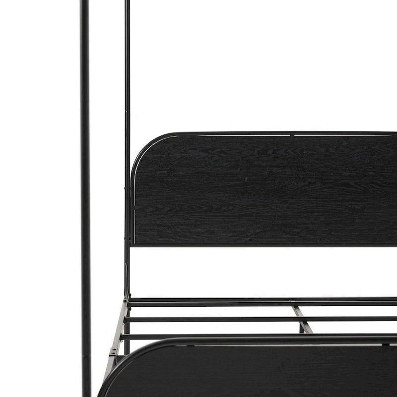 Middlebrook Designs Modern Curved Metal Queen Canopy Bed