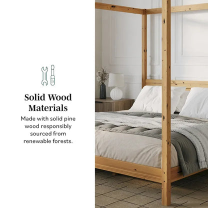 Middlebrook Designs Minimalist Canopy King Bedframe