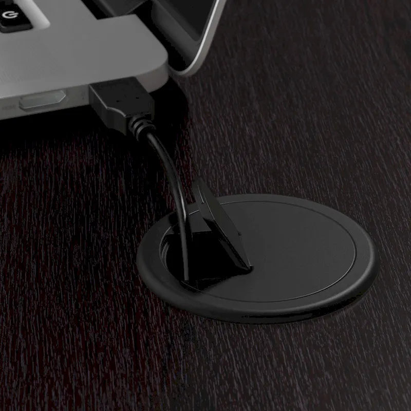 Cabot 60W Computer Desk with Hutch in Espresso Oak by Bush Furniture