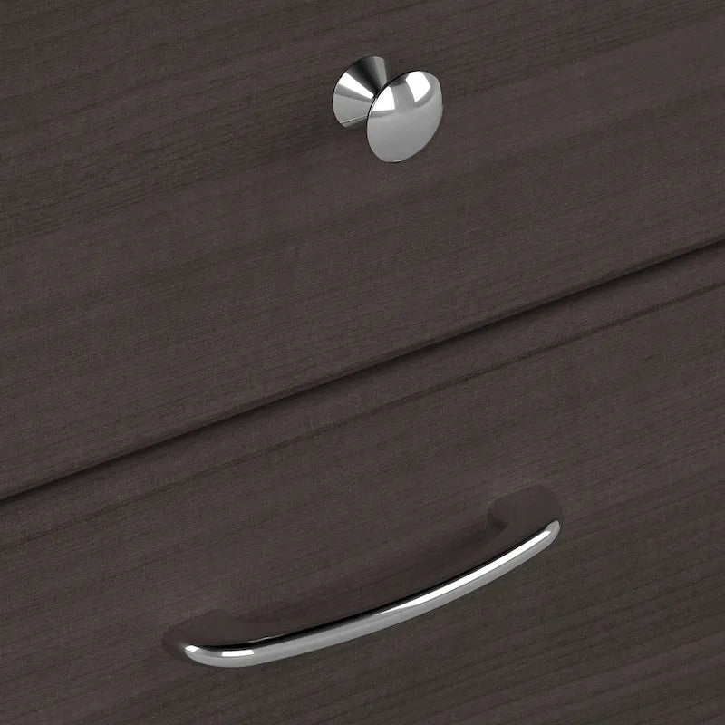 Cabot 60W Computer Desk with Hutch in Espresso Oak by Bush Furniture