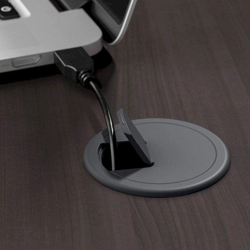 Cabot 60W Computer Desk with Hutch in Espresso Oak by Bush Furniture