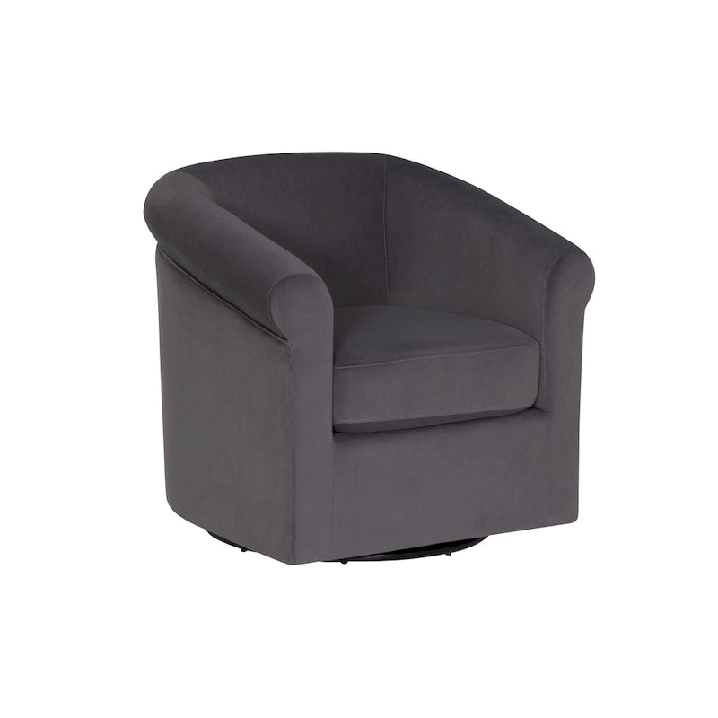 Moriarty Velvet Swivel Chair