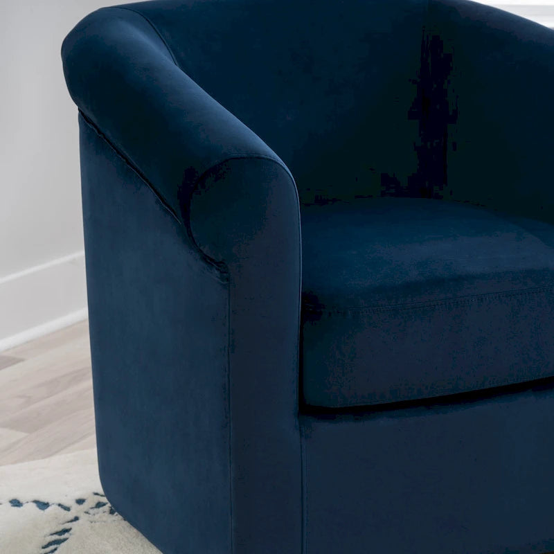 Moriarty Velvet Swivel Chair