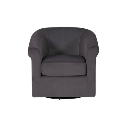 Moriarty Velvet Swivel Chair