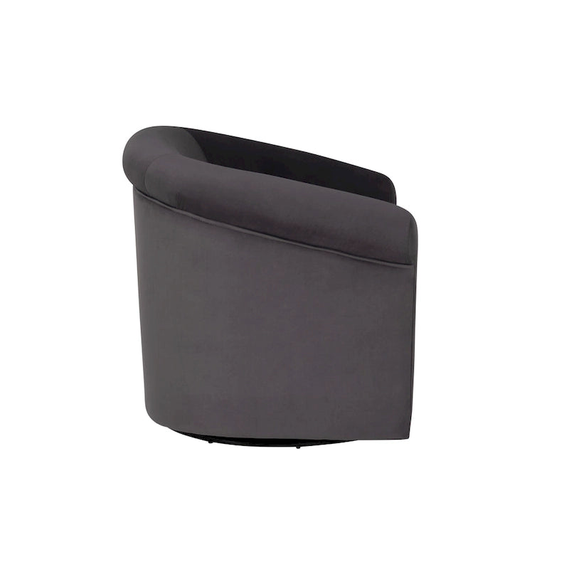 Moriarty Velvet Swivel Chair
