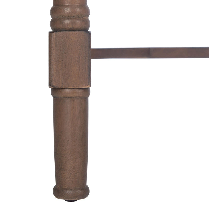 SAFAVIEH Zennure White Washed Grey Writing Desk