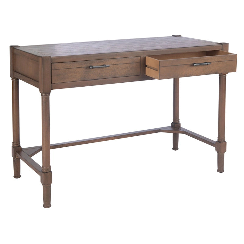 SAFAVIEH Zennure White Washed Grey Writing Desk