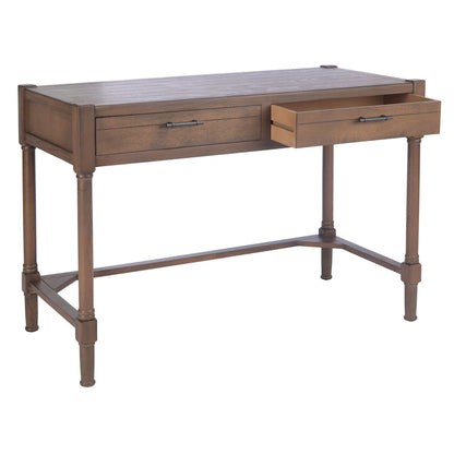 SAFAVIEH Zennure White Washed Grey Writing Desk