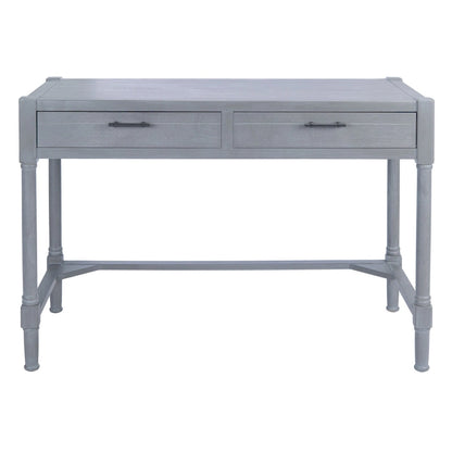 SAFAVIEH Zennure White Washed Grey Writing Desk