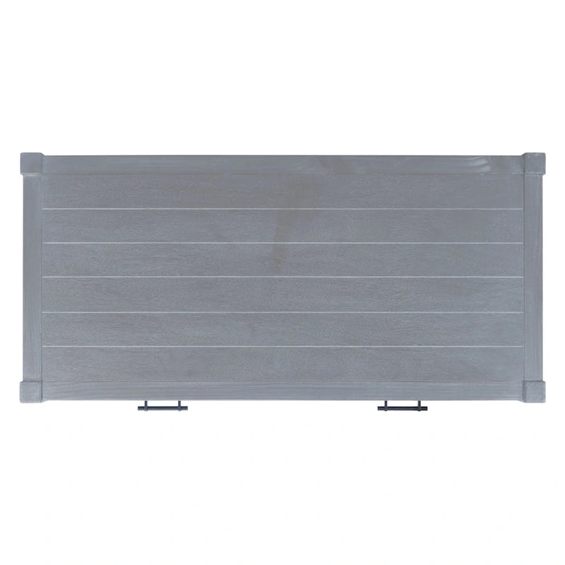 SAFAVIEH Zennure White Washed Grey Writing Desk