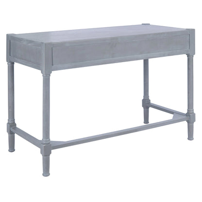 SAFAVIEH Zennure White Washed Grey Writing Desk