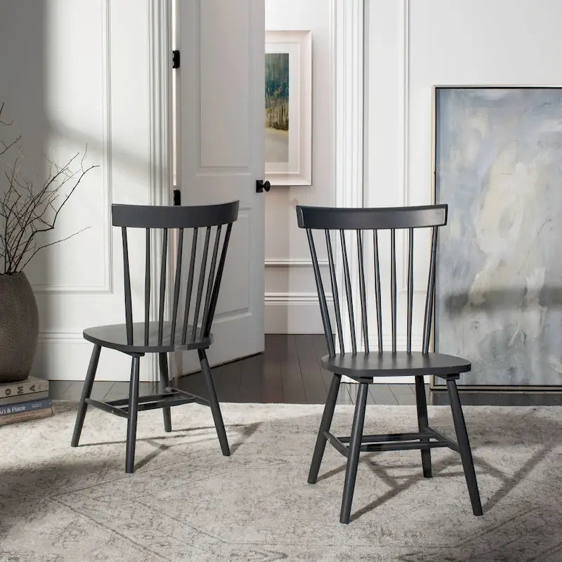 SAFAVIEH Parker Windsor Spindle Solid Wood Dining Chair Set of 2 - 21W x 21D x 36H
